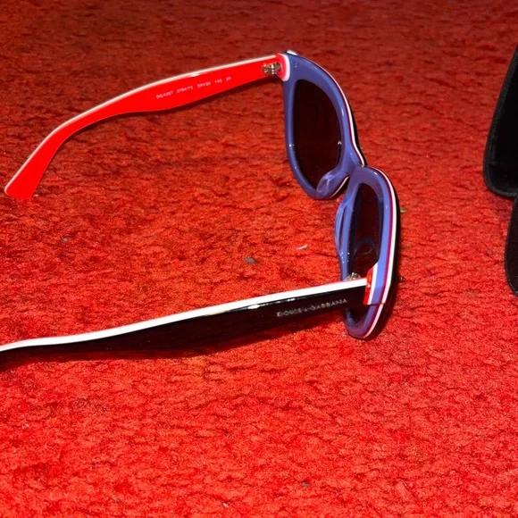 Dolce & Gabbana Black, Royal Blue and Red Sunglasses. - Picture 5 of 6